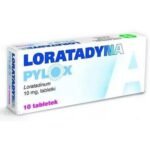 Long-acting antihistamine Loratadin Pilox 10 mg is used in case of seasonal and year-round allergic rhinitis, chronic idiopathic urticaria.