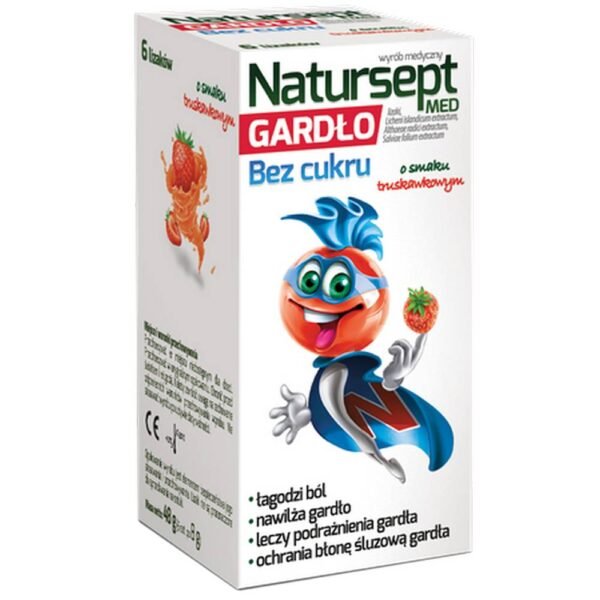 Isomalt, arôme naturel, acide citrique, acide ascorbique, extrait de mousse islandaise, concentré de carotte noire, extrait de racine de guimauve, extrait de sauge, concentré d'aronia.