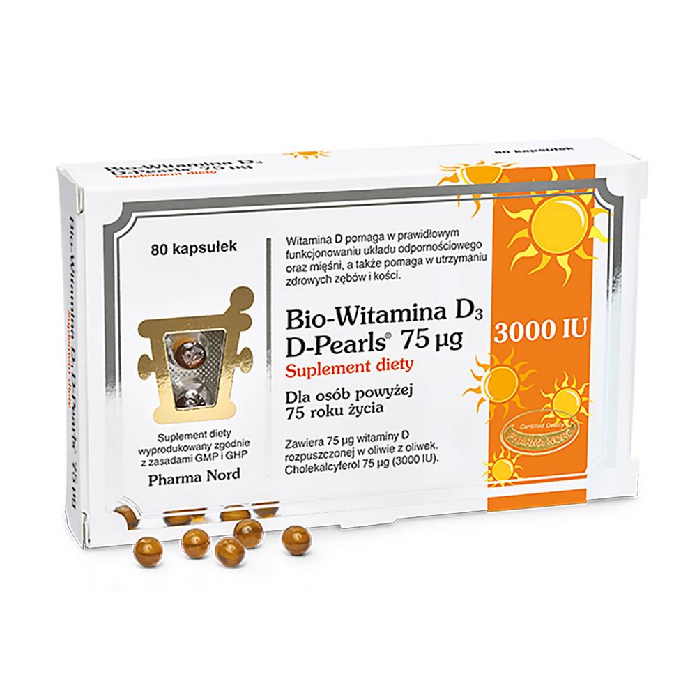 BIO-VITAMIN D3 D-PEARL 75 MCG 80,PHARMA NORD
