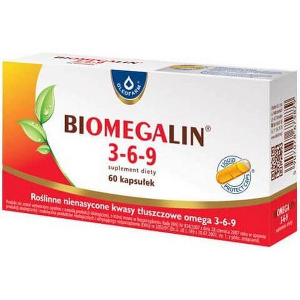 Биомегалин 3-6-9, 500 мг, Biomegalina 3-6-9, 500 mg,60 ,OLEOFARM