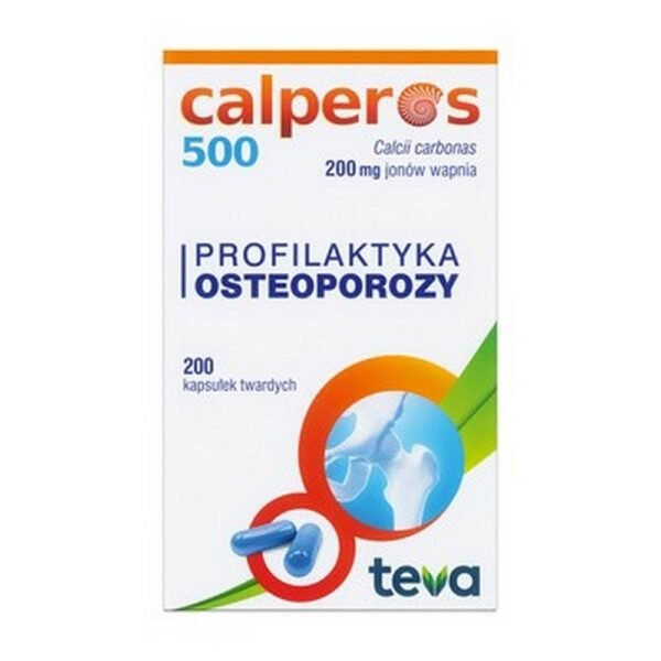 Calperos is a drug containing calcium carbonate that provides the body with a source of ionized calcium.