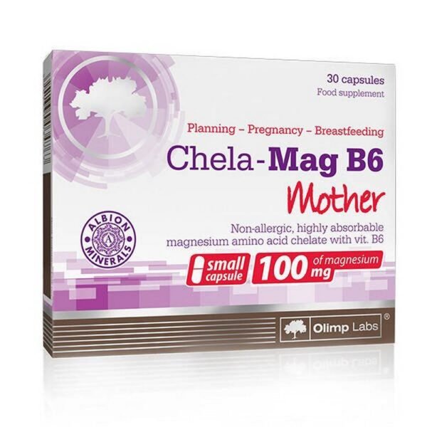 Magnesium bisglycinate (magnesium amino acid chelate ALBION), vitamin B6 (pyridoxine hydrochloride), magnesium stearate, maltodextrin, gelatin, E171