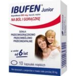 Ibufen Junior belongs to the group of non-steroidal anti-inflammatory drugs (NSAIDs). The drug has analgesic, antipyretic and anti-inflammatory effects.