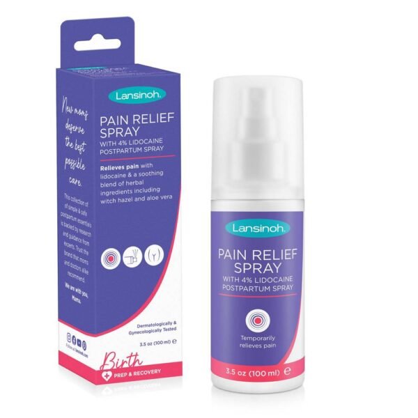 Lansinoh Spray Organic Lansinoh Spray is a preparation that relieves pain in the perineum or imperial scar after childbirth.