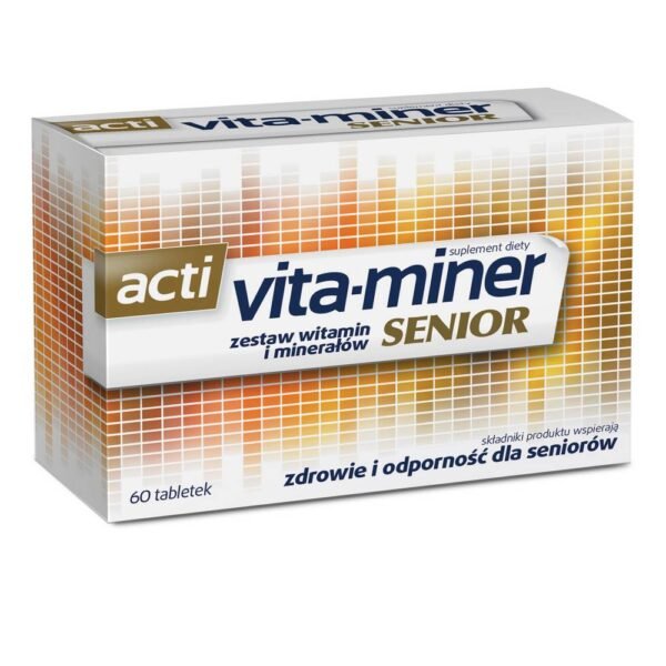 Acti Vita-miner Senior set of vitamins and minerals was created for older people.