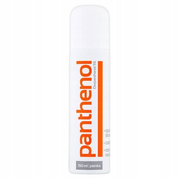 Panthenol 5% in foam, supporting skin care after exposure to the sun, solarium or chlorinated water.