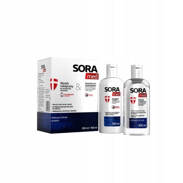 SORA med is a medical device that is effective and non-toxic against lice.