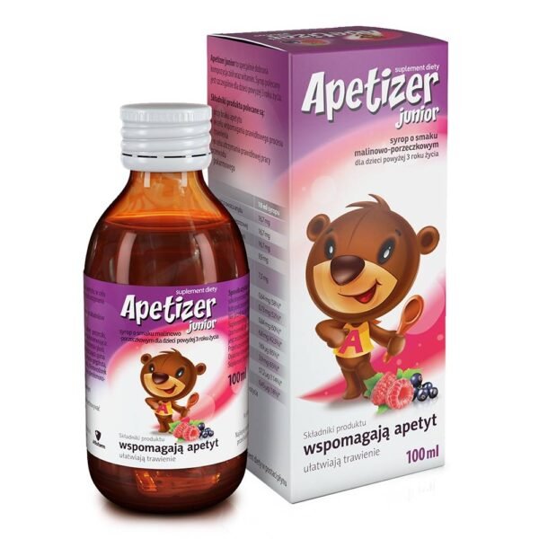 Appetizer is a dietary supplement containing compositions of vitamins and herbal extracts, intended for picky eaters.