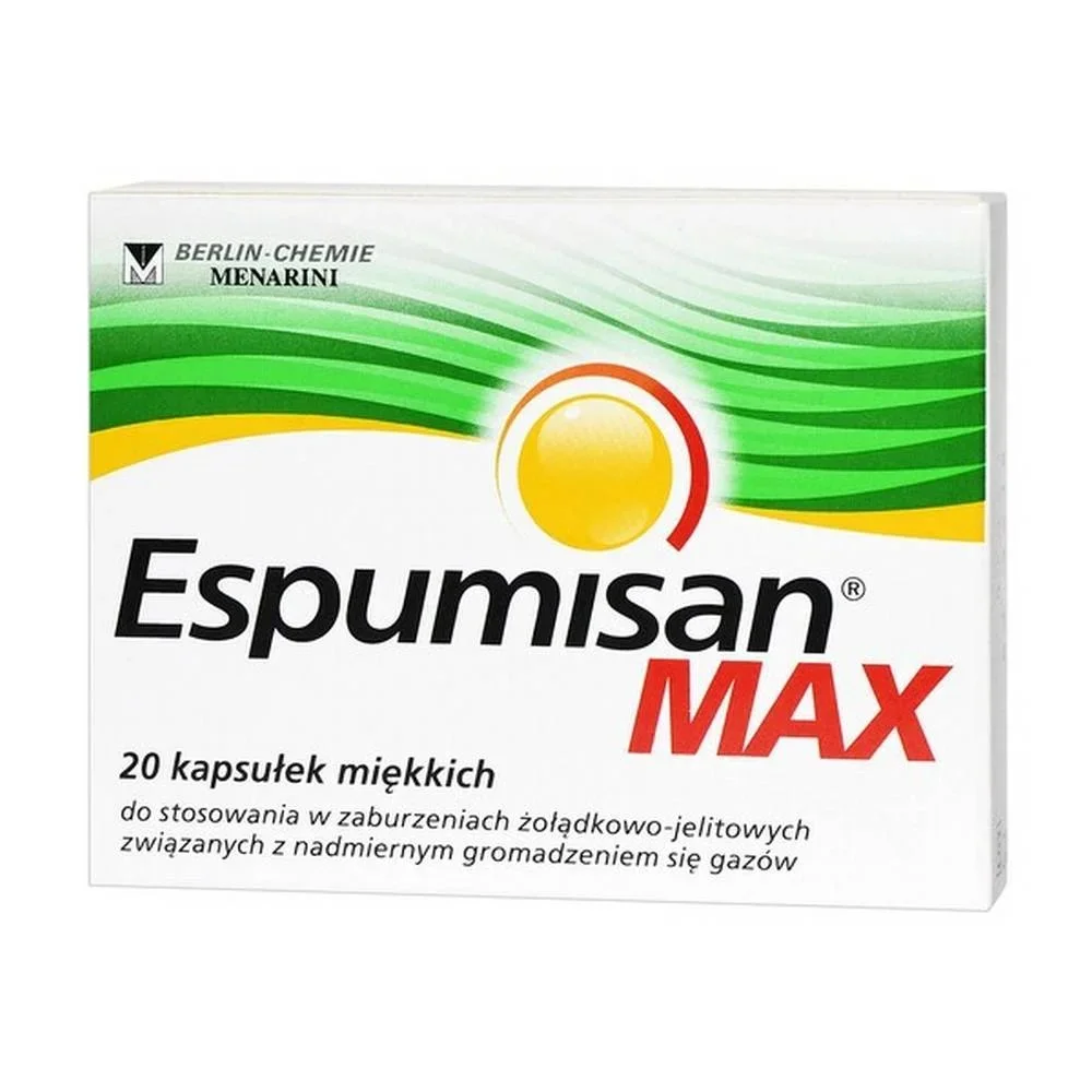 Espumisan Max 140Mg X 20,Espumisan Max Kapsułki 140Mg X 20,Espumisan Max