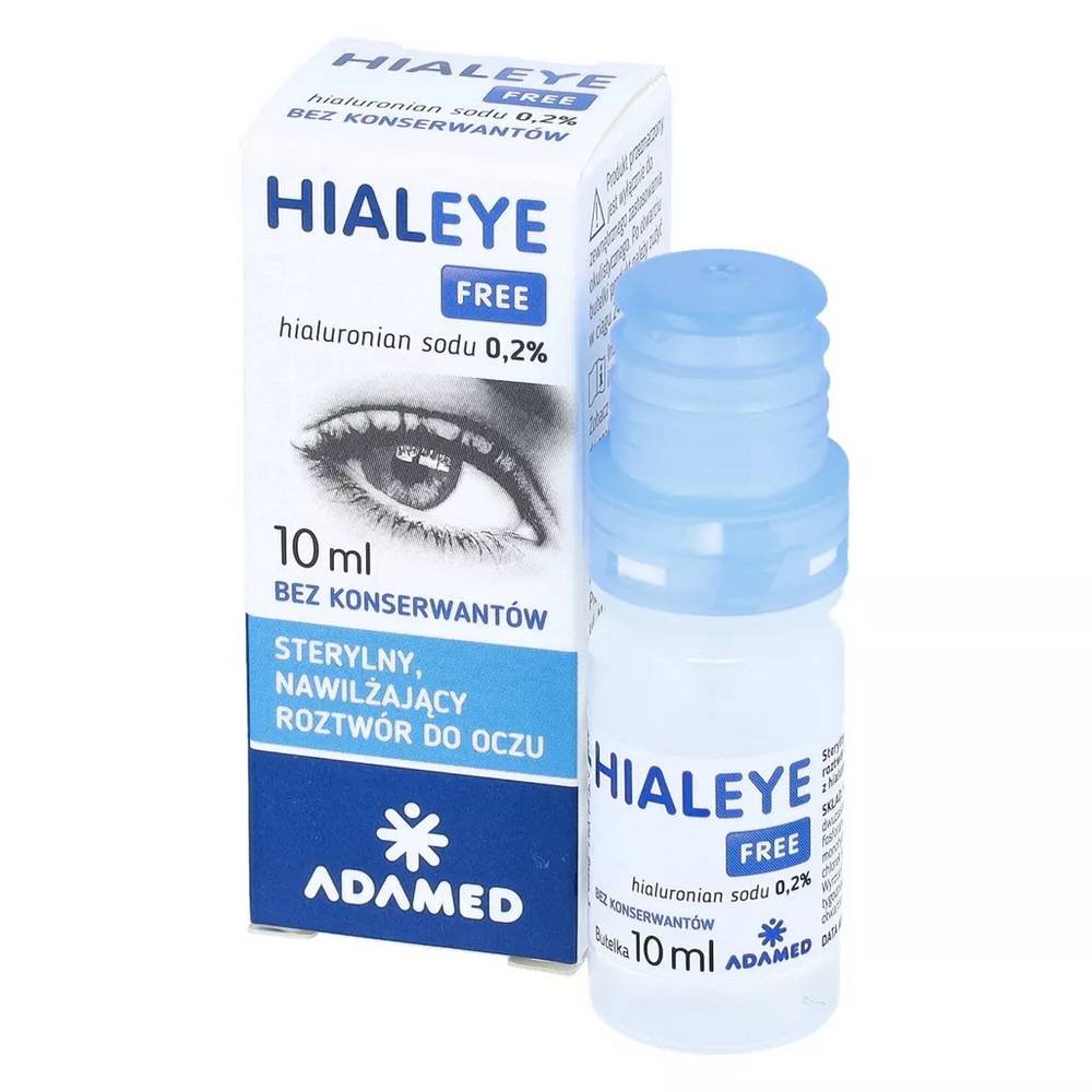 hialeye free 02 krople do oczu 10ml Le produit médical Hialeye Free 0,2% est une goutte hydratante pour les yeux.