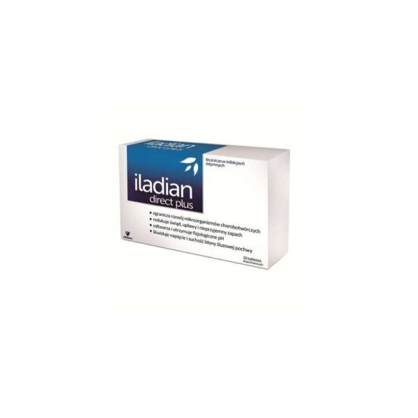 Iladian Direct Plus, comprimés vaginaux, crée des conditions qui inhibent la croissance des bactéries responsables de la gardnerellose et des levures du genre Candida.