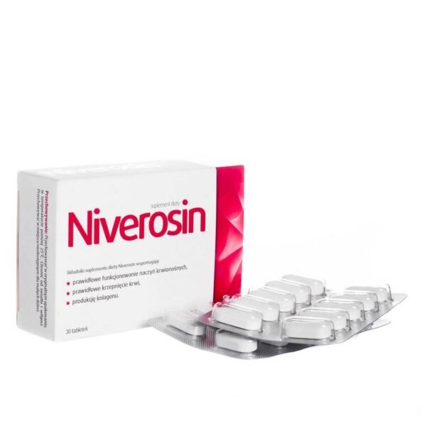 Niverosine is a dietary supplement containing ingredients that support the proper functioning of blood vessels and proper blood clotting.