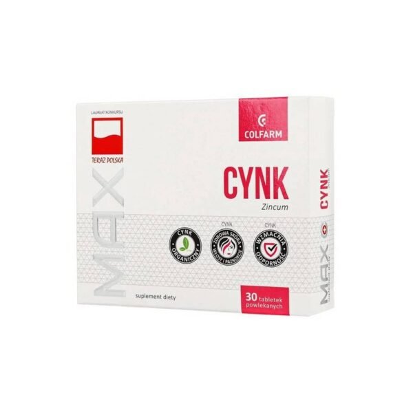 Colfarm,Zinc máximo,Cynk Max 10mg - 30