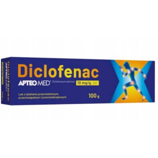 Diclofenac APTEO MED 100 g de gel analgésico-Diclofenac APTEO MED 100 g żel przeciwbólowy