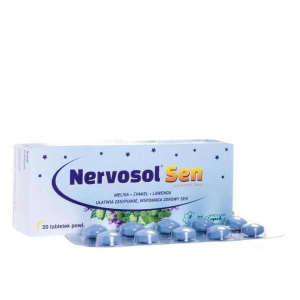 Nervosol Sen es un complemento alimenticio destinado a adultos cuyos ingredientes vegetales favorecen el sueño y favorecen un sueño saludable.