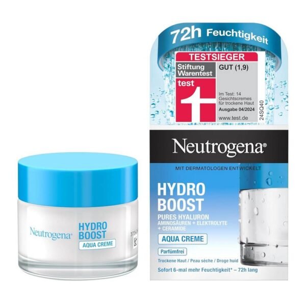 Neutrogena Hydro Boost Aqua 50 ml for dry skin, moisturizes, makes skin smooth and elastic, strengthens the skin barrier.