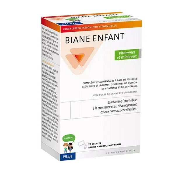 Complemento alimenticio para niños, rico en vitaminas y minerales.