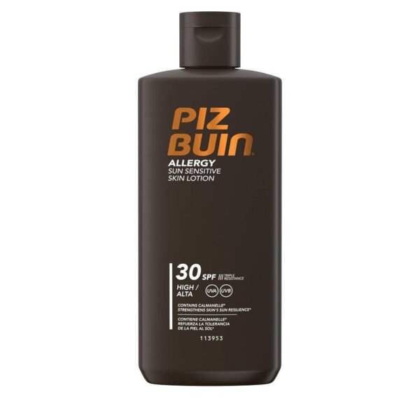 Piz Buin Allergy Sun Sensitive Skin LSF 30 200 ml protects sun-sensitive skin and provides intensive hydration.