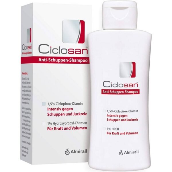 Cyclosan combats persistent dandruff and regenerates hair and scalp.