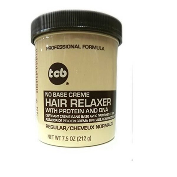 TCB No Base Creme Hair Relaxer REGULAR - NORMAL provides long-term results, makes hair soft and silky in minutes, makes hair smooth, manageable and more manageable.