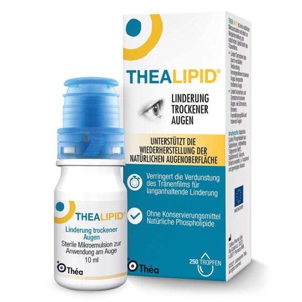 THEALIPID microemulsion protects the ocular surface by regenerating the natural lipid layer, preserving the aqueous layer and forming a thin protective barrier similar to the natural tear film.