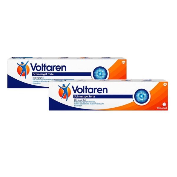 The pain-relieving gel Voltaren forte relieves acute joint pain caused by blunt trauma (eg, back and neck pain) for up to 12 hours.