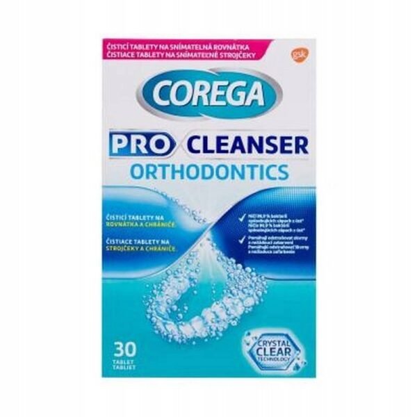 freshness-Corega Pro Cleanser Orthodontic Tabs 30 pcs. Cleaning tablets and solutions , cleanliness-Corega Pro Cleanser Orthodontic Tabs 30 pcs. Cleaning tablets and solutions,cleaning of orthodontic appliances-Corega Pro Cleanser Orthodontic Tabs 30 pcs. Cleaning tablets and solutions,remove deposits-Corega Pro Cleanser Orthodontic Tabs 30 pcs. Cleaning tablets and solutions
