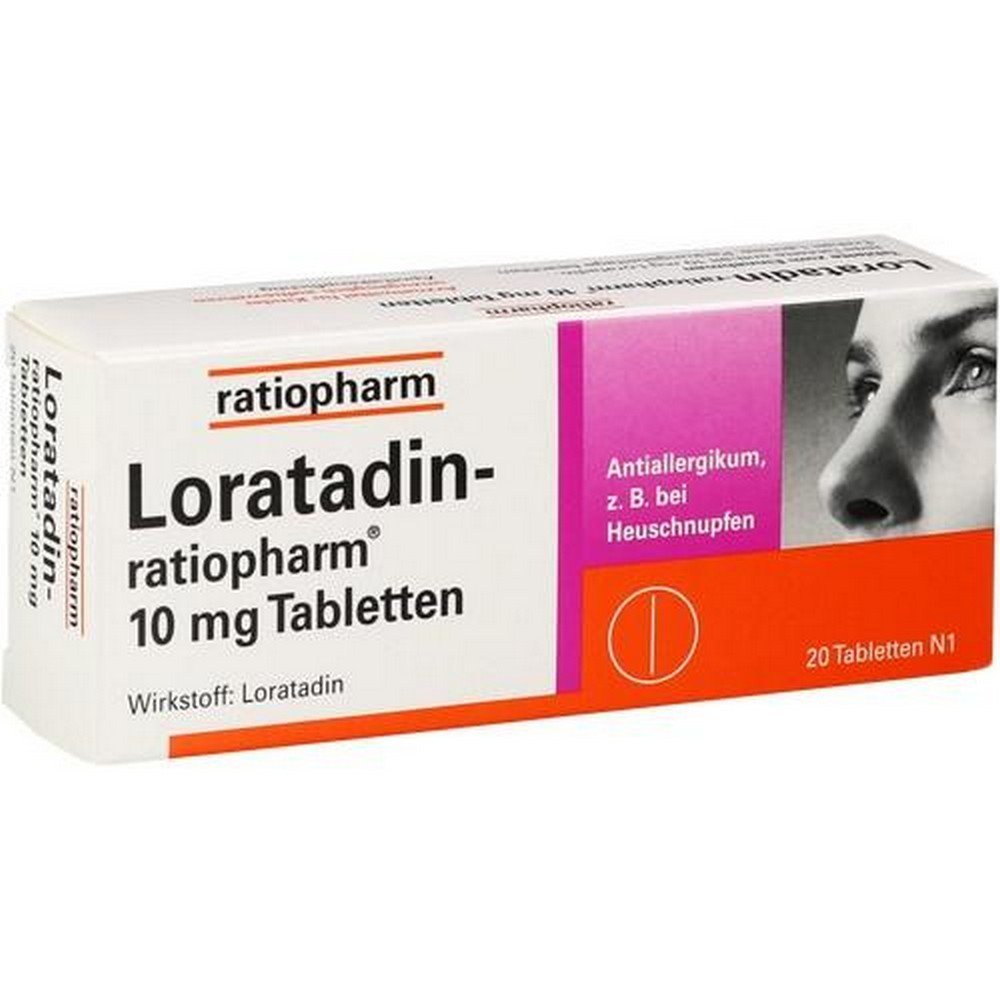 loratadin ratiopharm 10 mg tablets 20 pcs Active ingredient: loratadine