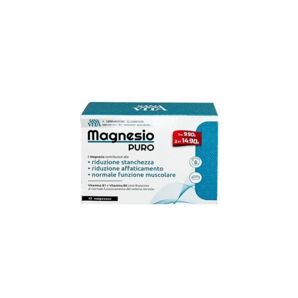functioning of the heart-PALADIN PHARMA SANAVITA MAGNESIO Puro Magnesium + Vitamin B1 and B6, blood vessels-PALADIN PHARMA SANAVITA MAGNESIO Puro Magnesium + Vitamin B1 and B6, nervous system-PALADIN PHARMA SANAVITA MAGNESIO Puro Magnesium + Vitamin B1 and B6 , the good condition of the muscles-PALADIN PHARMA SANAVITA MAGNESIO Puro Magnesium + Vitamin B1 and B6