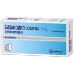 Constipación-Sopharma Bisacodyl, 10 mg,