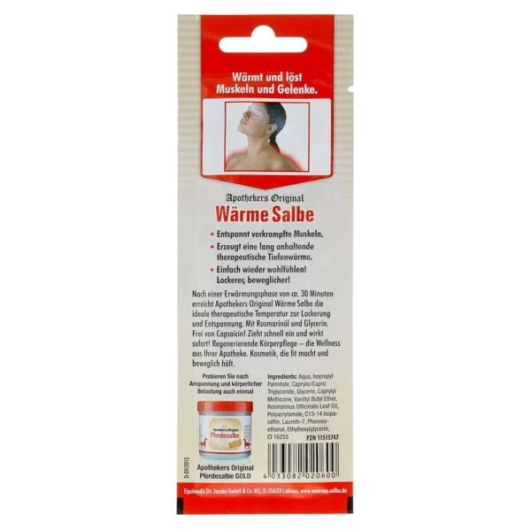 Warms and loosens muscles and joints.