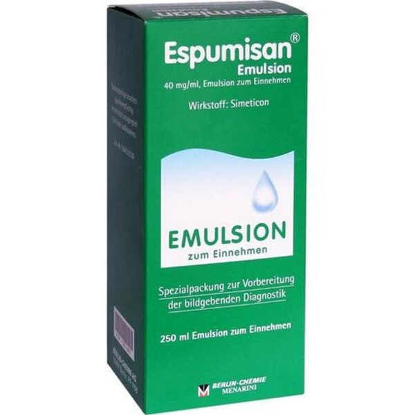 The medicine is a gastrointestinal agent, acts as a defoamer, and is a diagnostic aid.