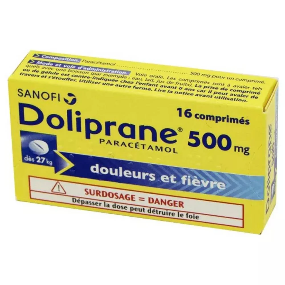 Doliprane 500 mg, 16, DOLIPRANE