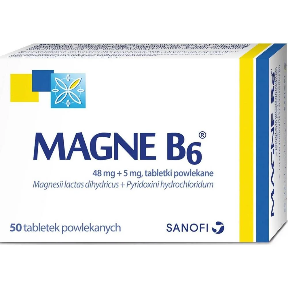MAGN B6 TABLETS 48 MG / 5 MG, 50, MAGNÉ