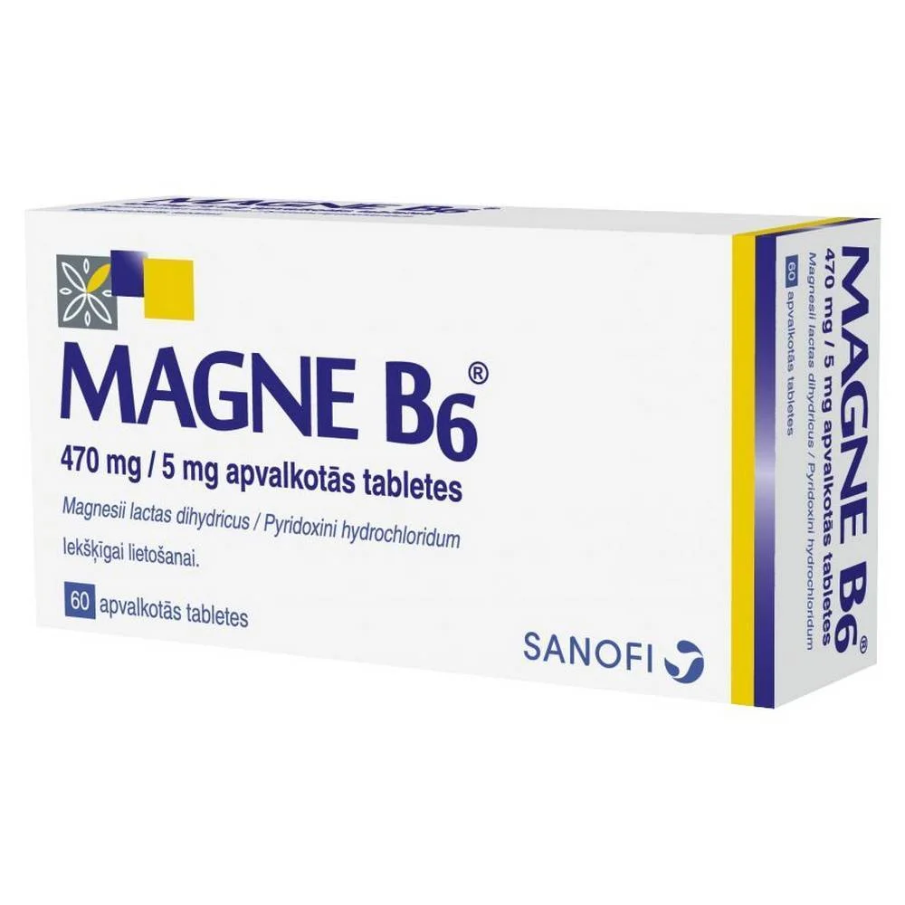 Magne B6, coated tablets, 60 pcs, Sanofi Pasteur