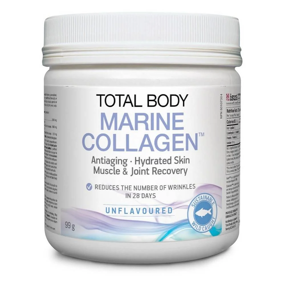  NATURAL FACTORS TOTAL BODY MARINE COLLAGEN  FISH COLLAGEN POWDER FOR JOINTS ,99G