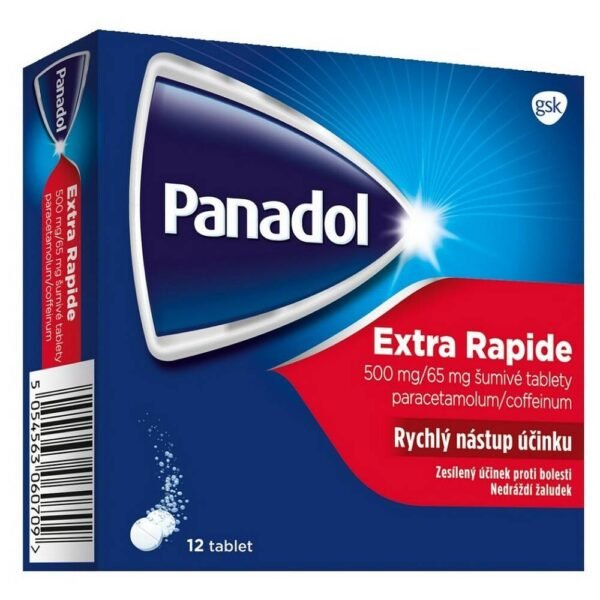 headache-PANADOL Extra rapide 500/65 mg, 12, fever-PANADOL Extra rapide 500/65 mg, 12, back pain-PANADOL Extra rapide 500/65 mg, 12, muscle pain-PANADOL Extra rapide 500/65 mg, 12