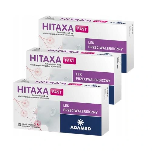 Adamed Set of 3x Hitaxa fast Zestaw 3x Hitaxa fast 5mg 10