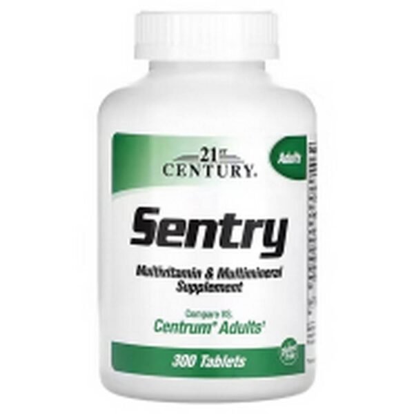 Иммунная поддержка-21st Century, Sentry, Adults Multivitamin & Multimineral Supplement,
