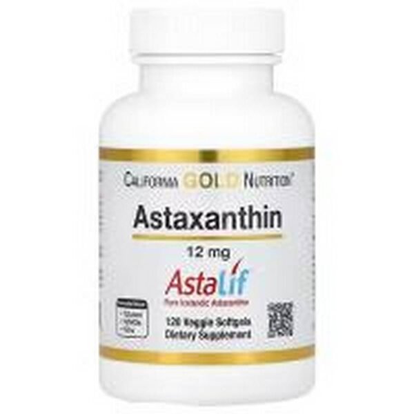 Antioxidant protection-California Gold Nutrition Astaxanthin 12 mg Astalif,