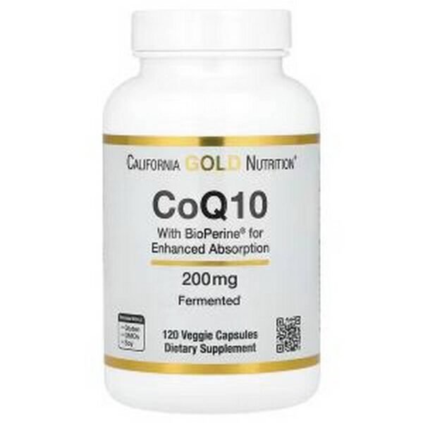Cardiovascular Support-California Gold Nutrition CoQ10 with Bioperine® 200 mg,