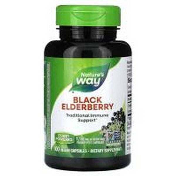 Immune System Support -Nature's Way Black Elderberry, 1,150 mg,