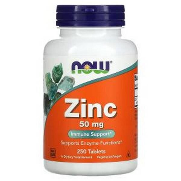 Immune System Support-NOW Foods, Zinc, 50 mg,