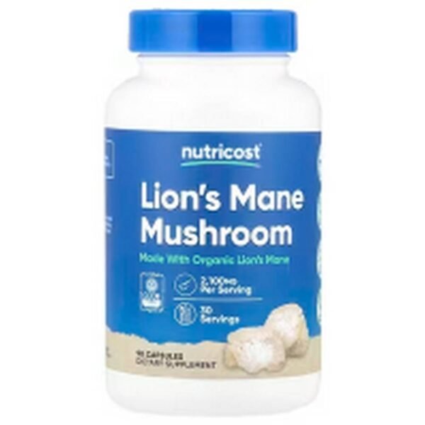 Immune System Support-Nutricost Lion's Mane Mushroom, 2,100 mg,