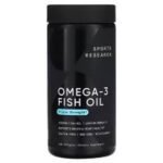 Поддержка сердечно-Sports Research Omega-3 Fish Oil.