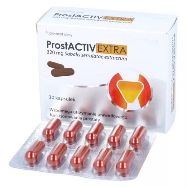 Activlab prostactiv extra, complemento que alivia los síntomas asociados al agrandamiento de la próstata.