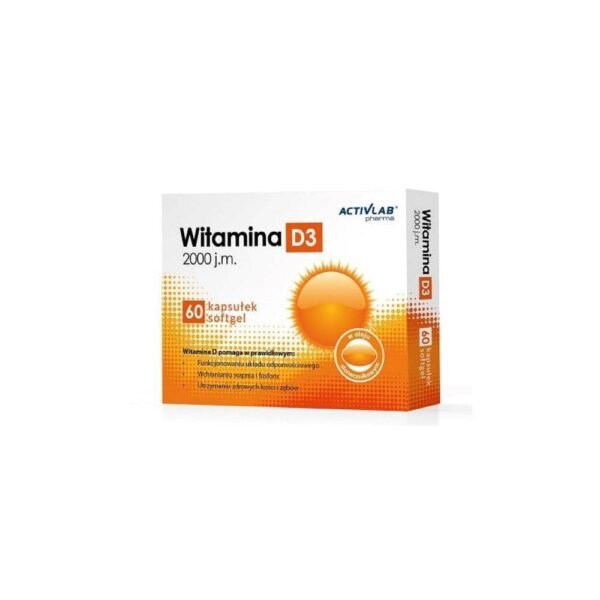 ACTIVLAB Vitamin D3 2000 IU helps in the proper functioning of the immune system and maintain healthy bones and teeth.