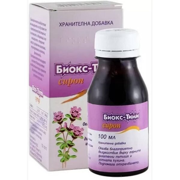 Apaisant la toux en cas de rhume – Alfa Marketing Biox-Thymi Syrup,