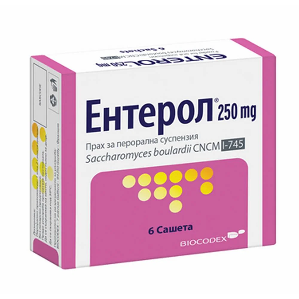 BIOCODEX ENTEROL 250mg,6-BIOCODEX ЕНТЕРОЛ 250 mg, 6