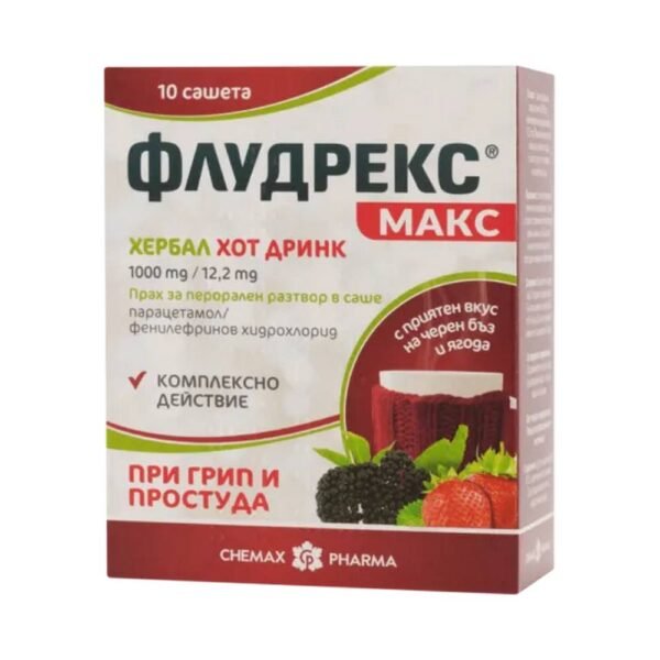 Pain relief for colds and flu - Chemax Fludrex,